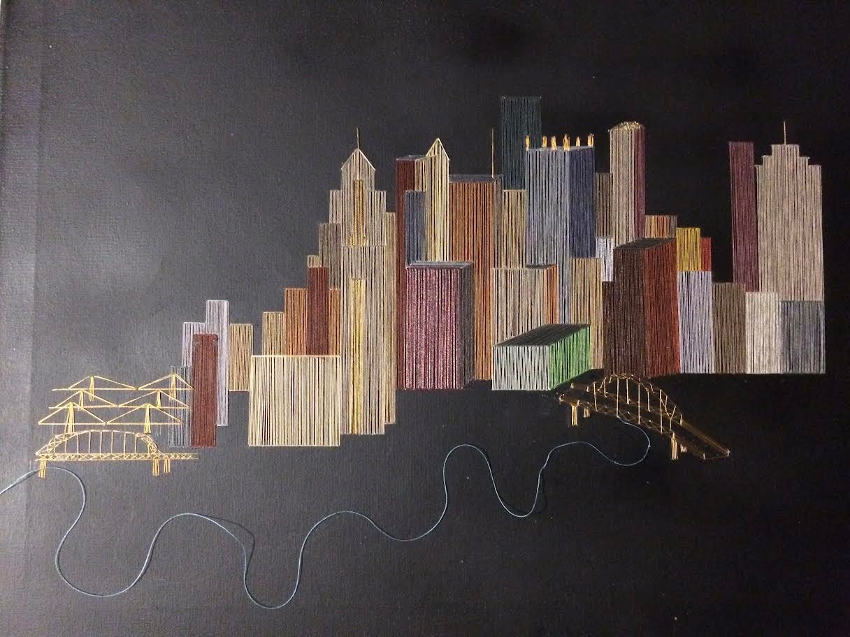 String art by September artist Fred Marshall String art by September artist Fred Marshall