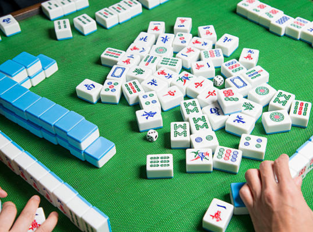 Photograph of a mahjong tiles