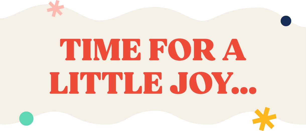 Time for a little joy...