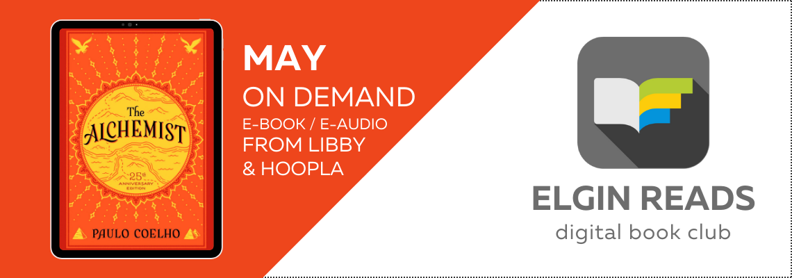 banner depicting book cover for the May Elgin Reads book club pick