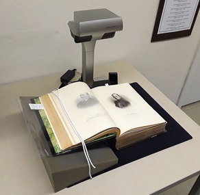New overhead scanner at the H&amp;G Library