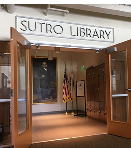 Entrance Sutro Library, San Francisco