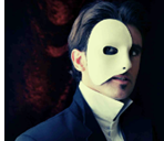 Phantom of the Opera- man wearing mask. The link to the Phantom of the Opera event will open in an external site and in a new tab or window.
